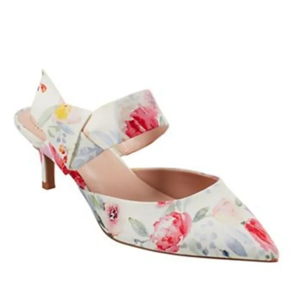 BRAND NEW BANDOLINO MILLIE FLORAL POINTED TOE MULE SANDAL G1